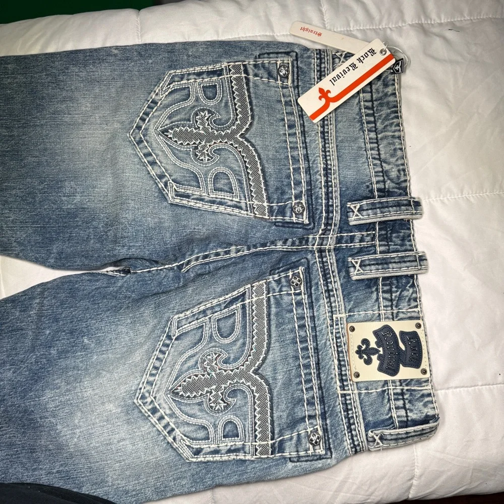 Rock Revival Blue Men's Jeans - Picture 7 of 16